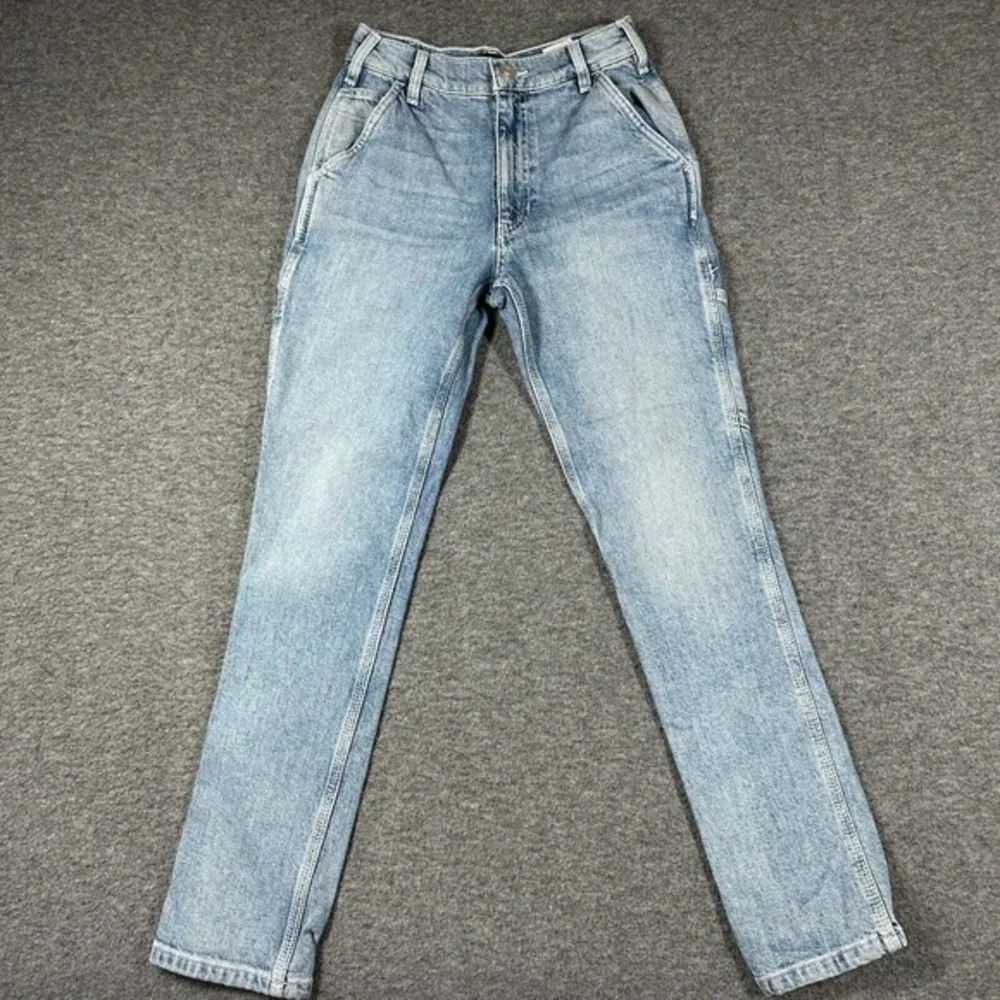 Hudson Holly Carpenter Jeans Womens‎ 24 Light Wash Denim